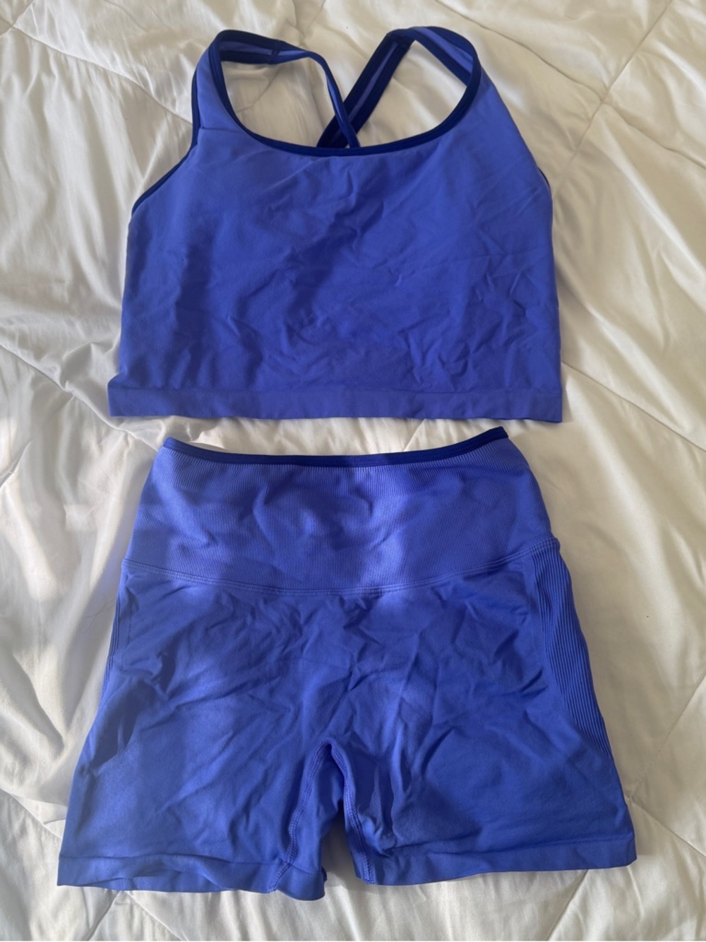 Fabletics Seamless Top and Shorts